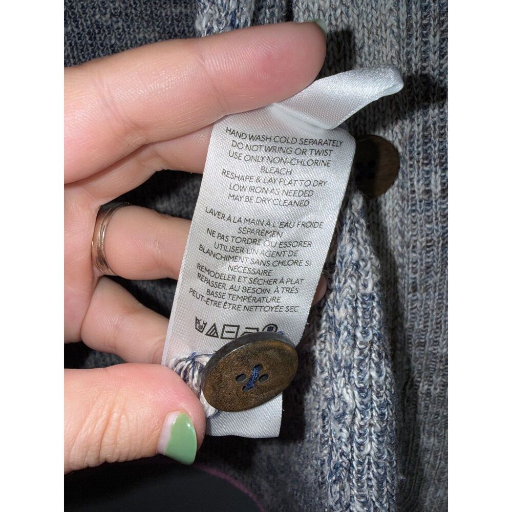 Anthropologie · Pilcro Grey & Pink Washed Sweater Vest | Size Small | Academia - Picture 6 of 7